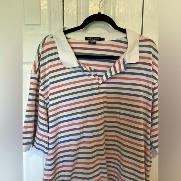 Daniel Cremieux - Big & Tall - Classic Fit Striped Polo - Picture 2 of 5